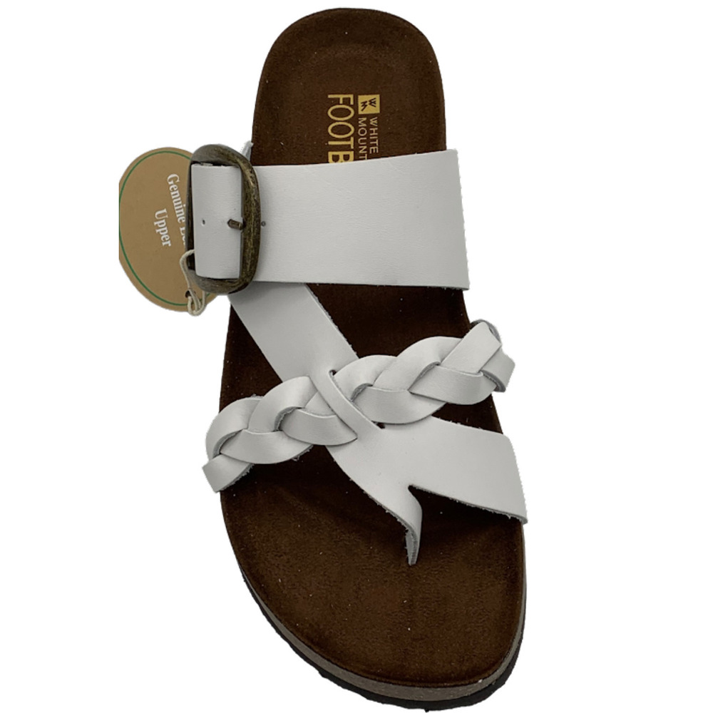 White Mountain Buckle Slide Sandals Heartfelt White - Medium - Picture 4 of 4